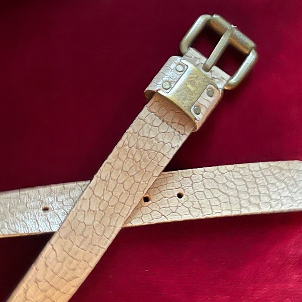 Roberto Cavalli Just Cavalli Python Tan Leather B… - image 4